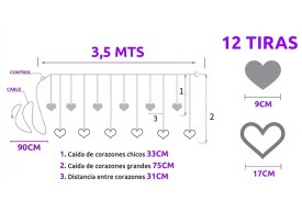Luces decorativas grandes CORAZON (2)
